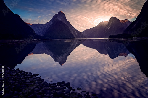 Sunrise At Milford Sound