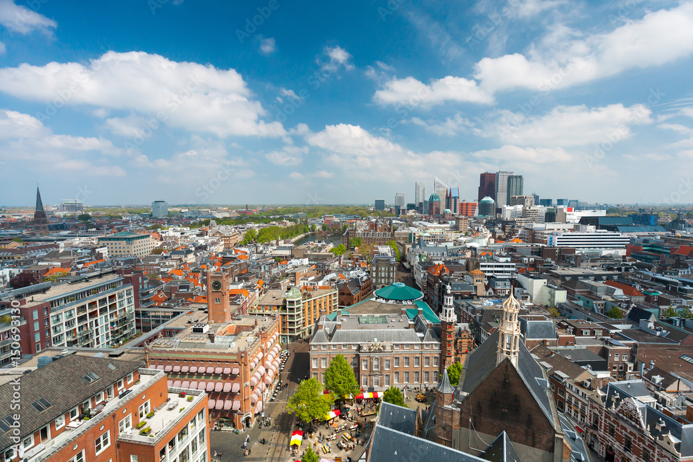 Obraz premium The Hague from above