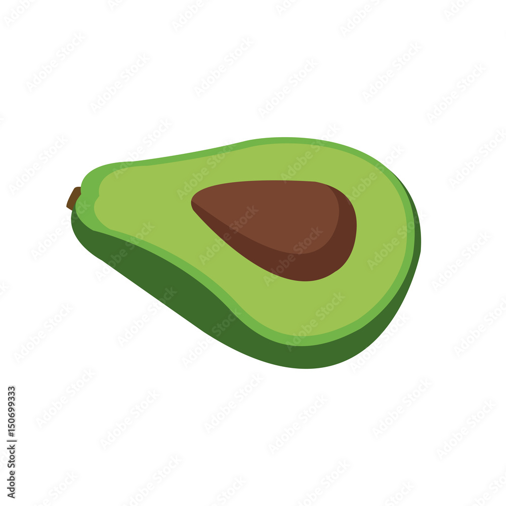 avocado fresh raw food nutrition vector illustration avocado fresh raw food nutrition vector illustration