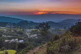 Zachód słońca w Nagarkot, Nepal