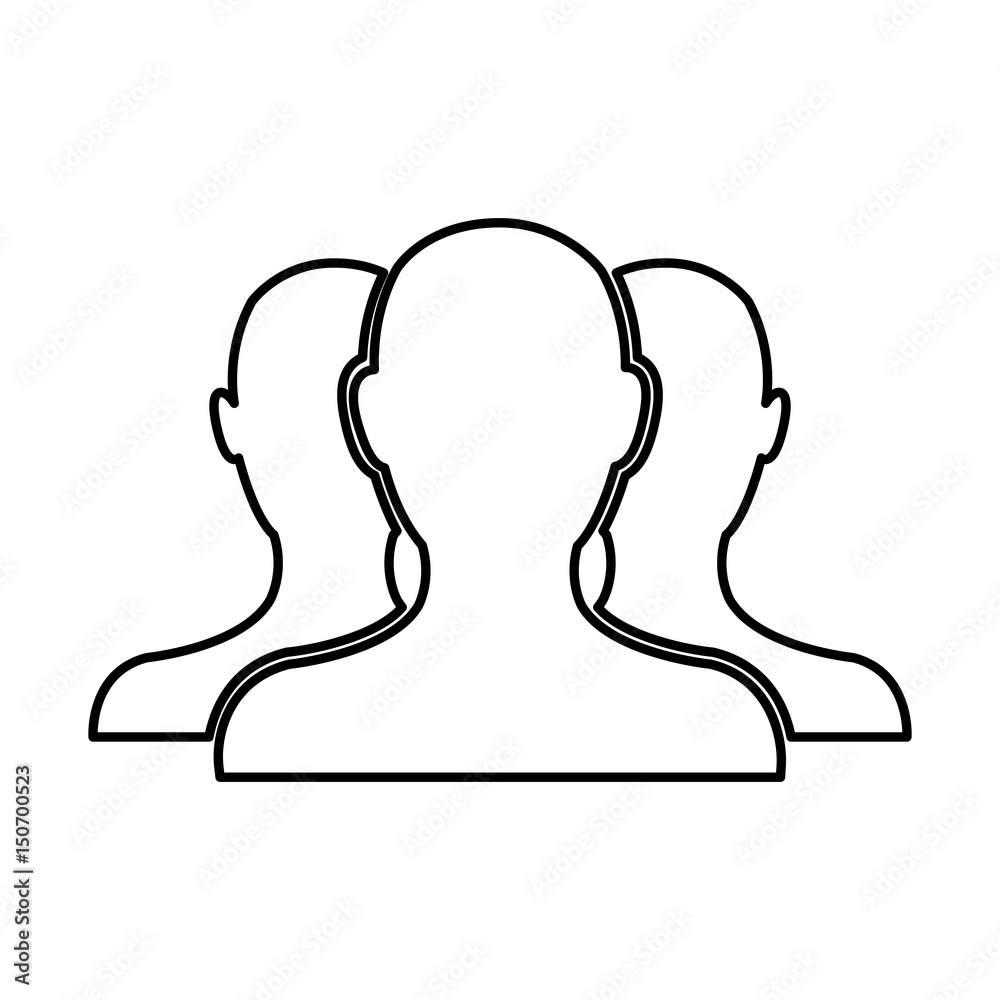 people community network team web line vector illustration people community network team web line vector illustration