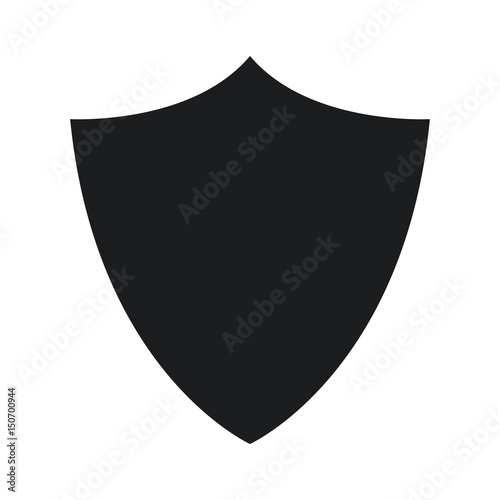 shield protection system technology pictogram vector illustration