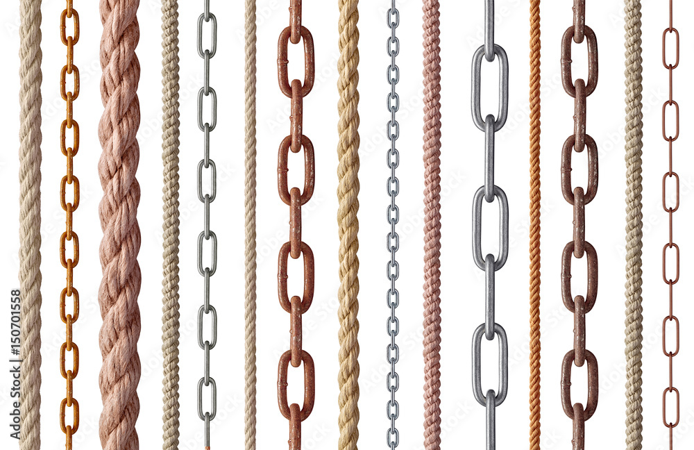 string rope chain metal link steel cord cable line string rope chain metal link steel cord cable line