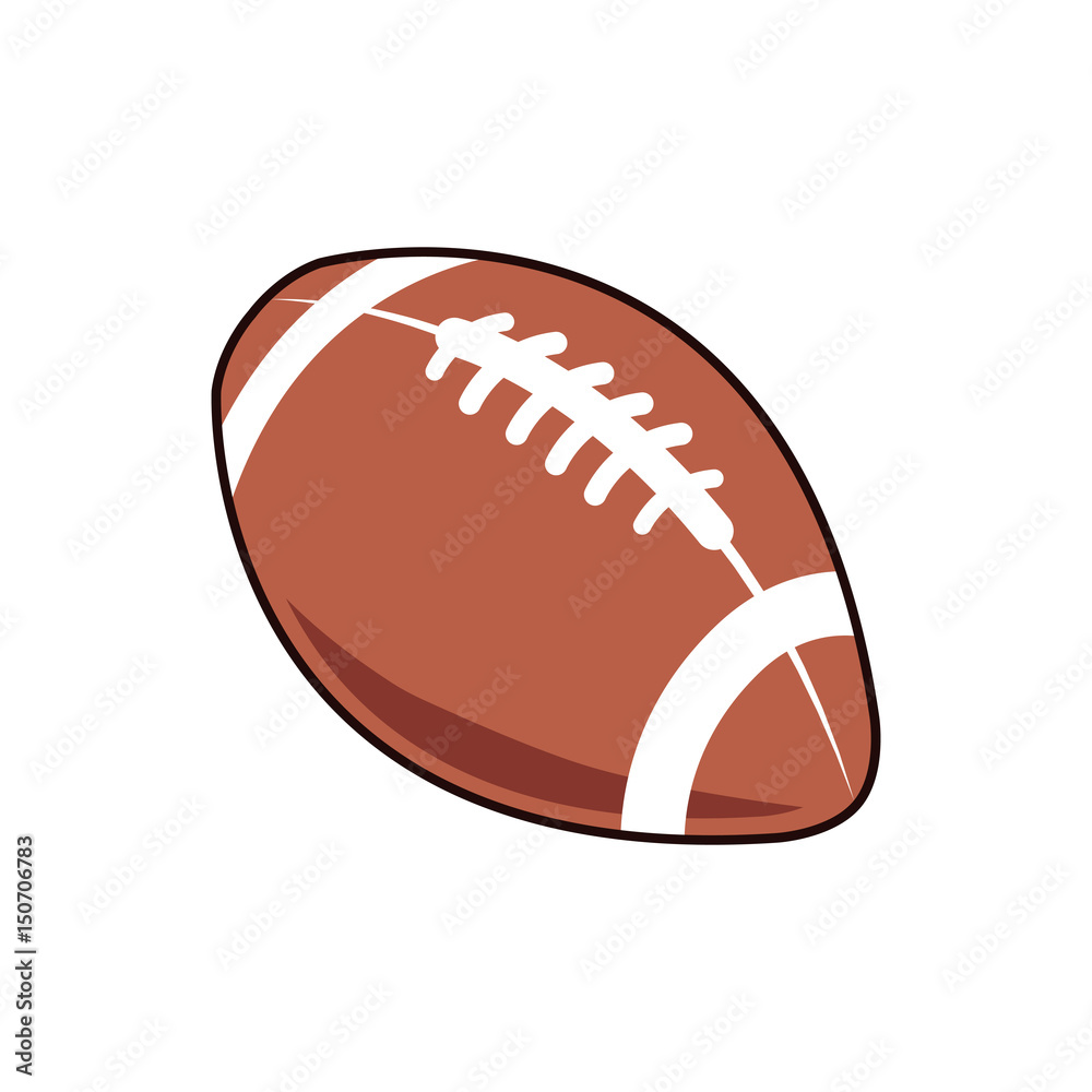 american football ball sport play equipment image vector illustration american football ball sport play equipment image vector illustration