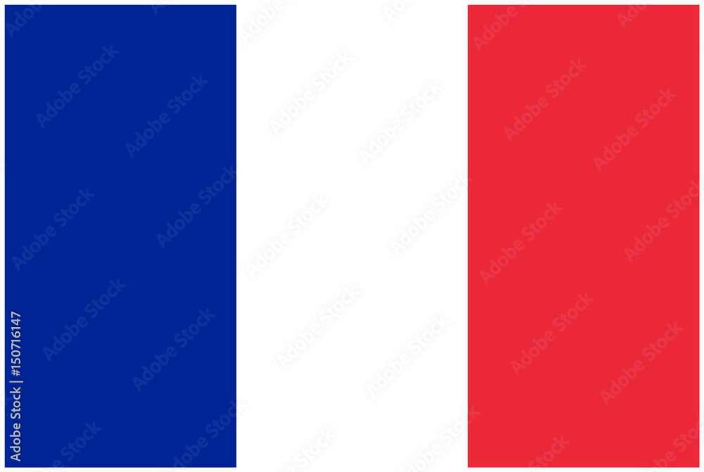 Fototapeta premium Frankreich Flagge - Vektorgrafik
