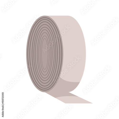 bandage roll medical equpment clinic vector illustration