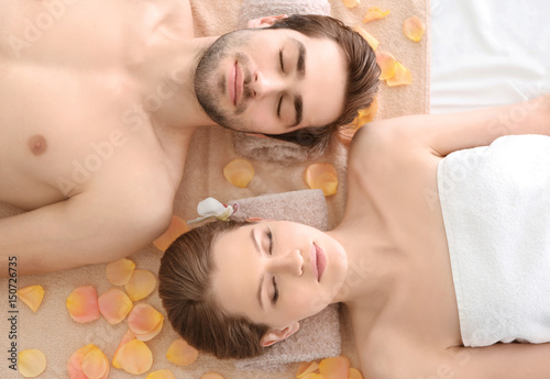 Young happy couple relaxing...