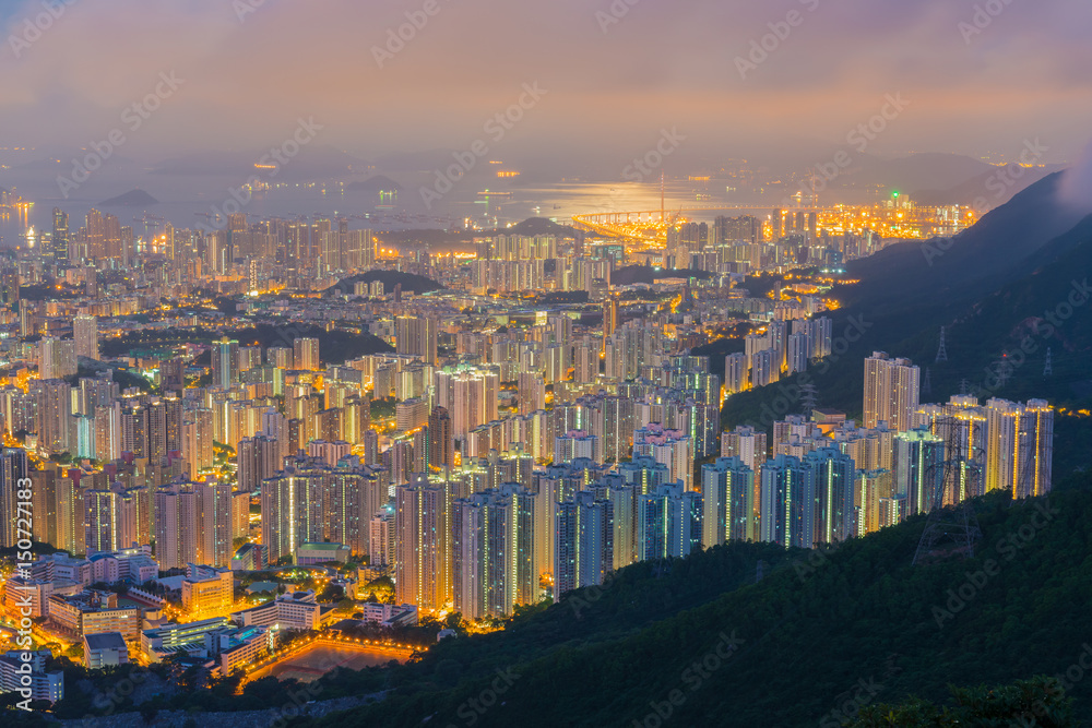 Hong Kong cityscape night