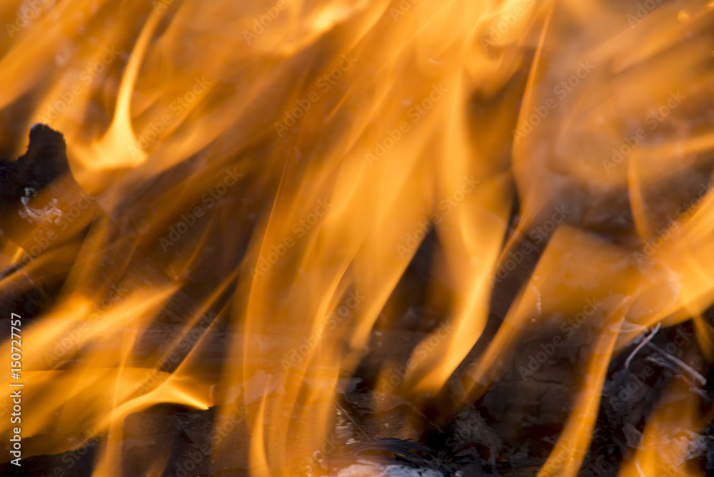 Fototapeta premium texture elements of fire flames