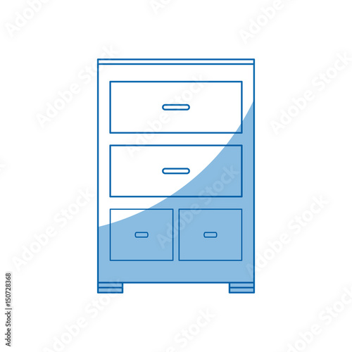 cabinet document file folder office vector illustration