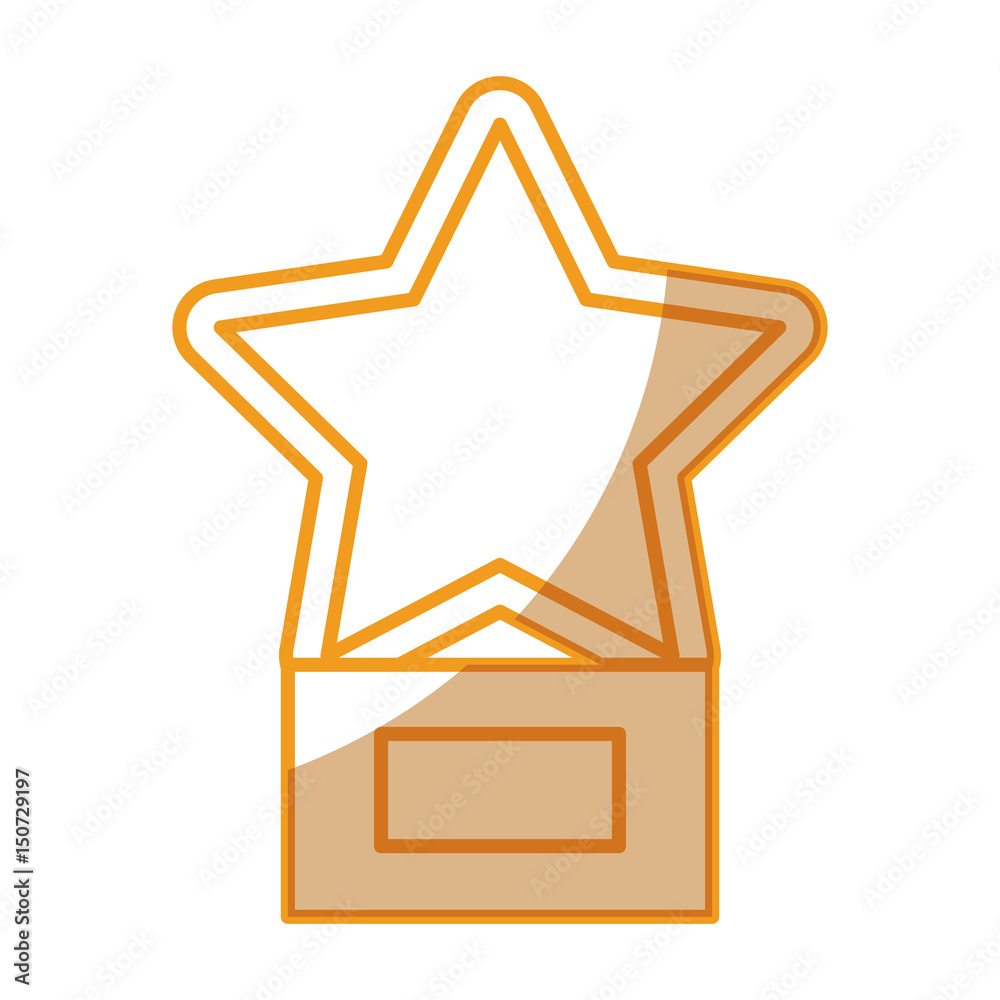 trophy star isolated icon vector illustration design trophy star isolated icon vector illustration design