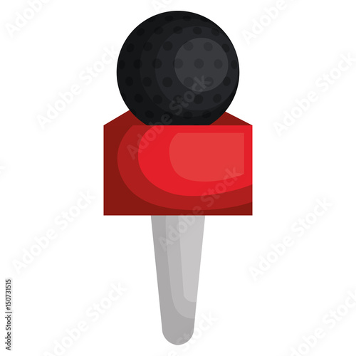 Journalism microphone isolated icon vector illustration design