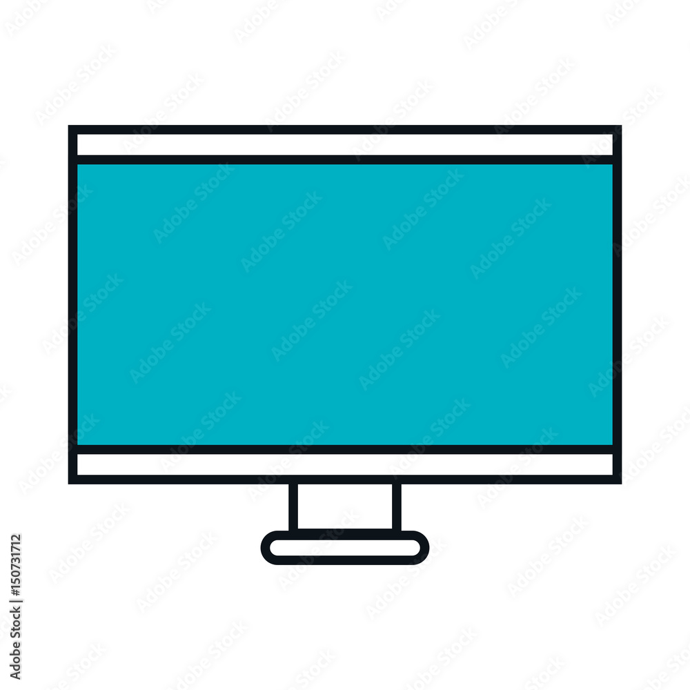 computer desktop isolated icon vector illustration design computer desktop isolated icon vector illustration design