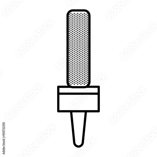 Journalism microphone isolated icon vector illustration design