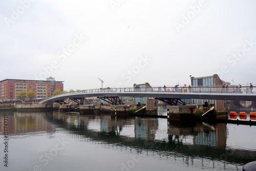 Bridge on River Lagan, Belfast, Northern Ireland