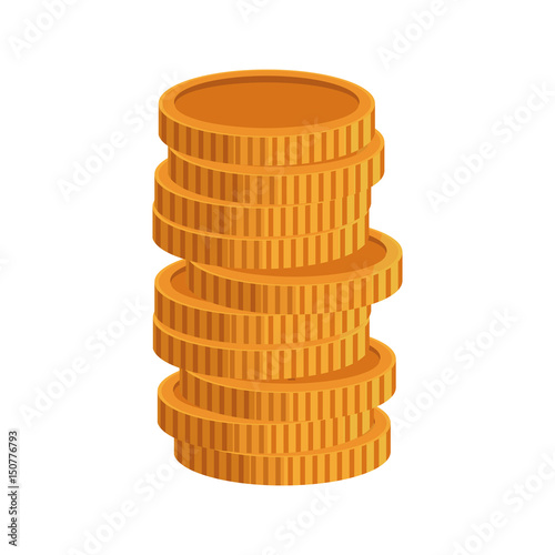coins us dollar banknote background. finance concept. vector illustration
