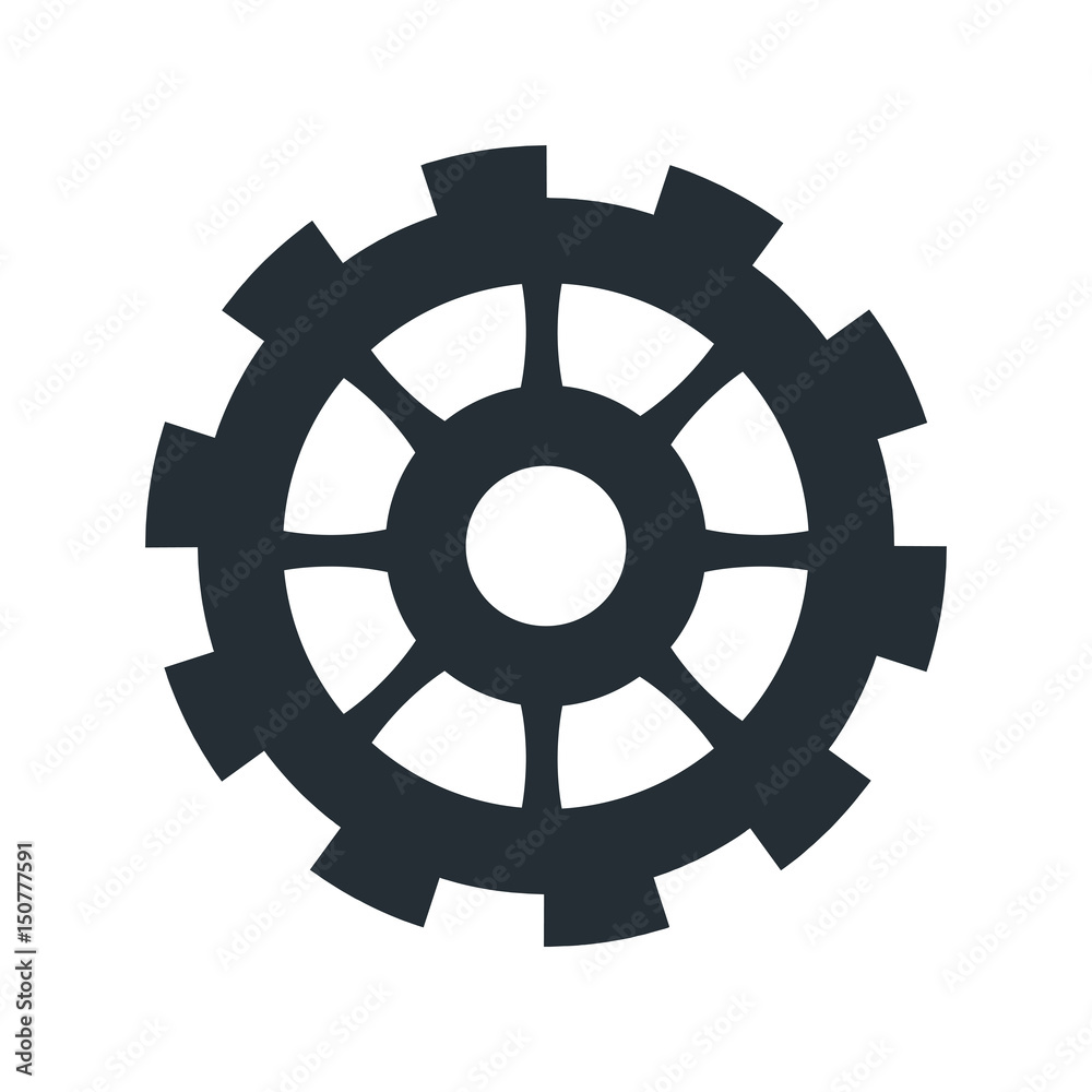 gear work business cooperation icon vector illustration gear work business cooperation icon vector illustration