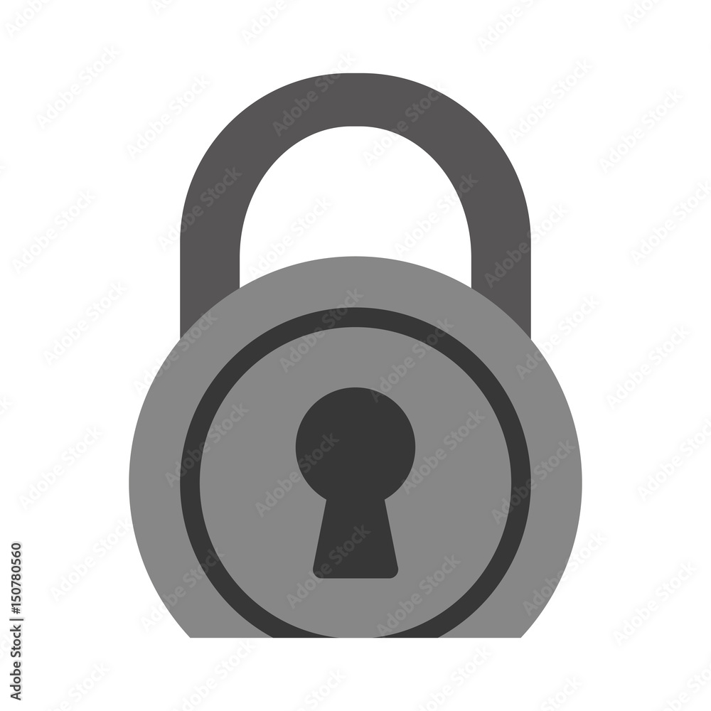 security padlock icon over white background. vector illustration security padlock icon over white background. vector illustration