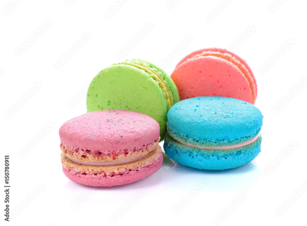 A french sweet delicacy, macaroons variety closeup, colorful macaroon. A french sweet delicacy, macaroons variety closeup, colorful macaroon.