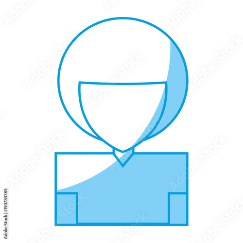 woman avatar icon over white background. vector illustration