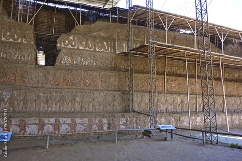 Huaca de la Luna archaeological complex, near Trujillo, La Libertad Province, Peru photo