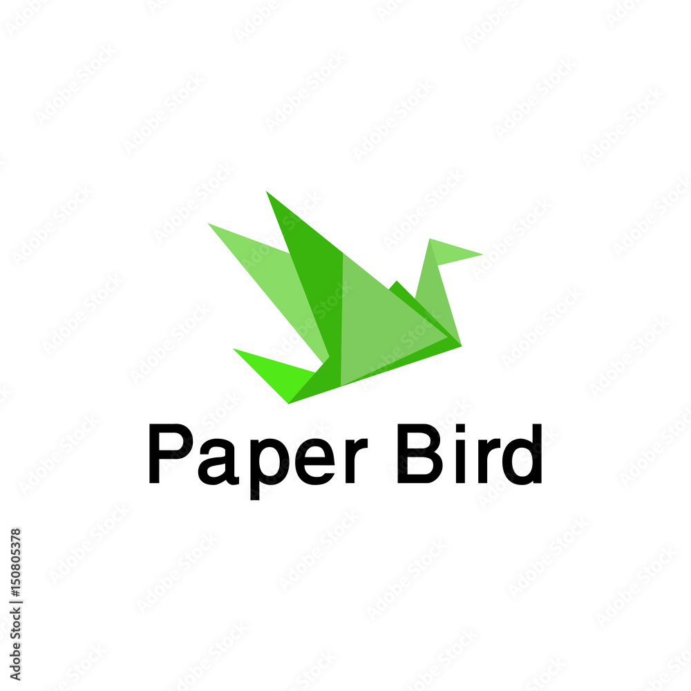paper bird vector