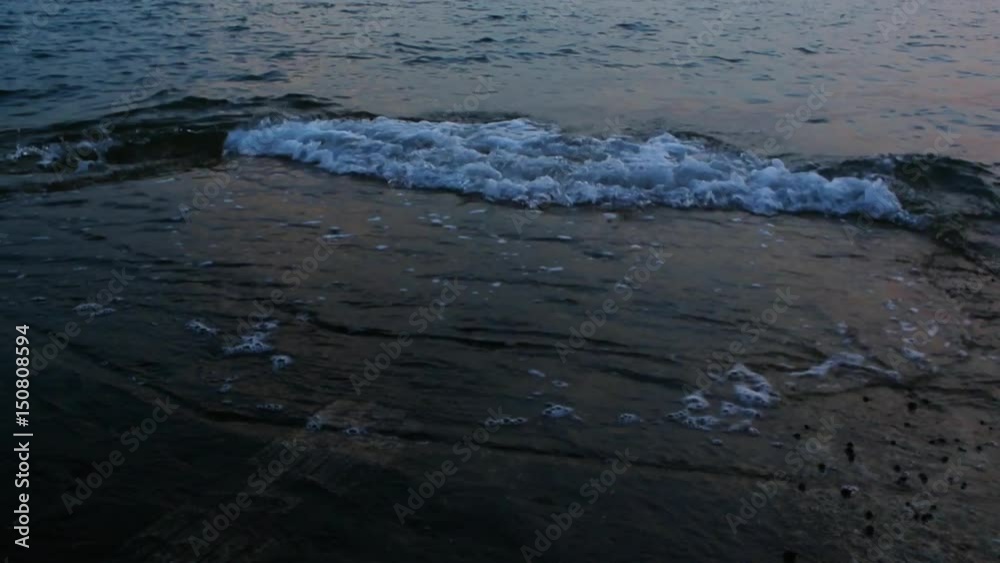 Sea wave with concrete ground Sea wave with concrete ground