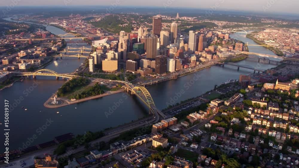 Aerial view of Pittsburgh, Pennsylvania