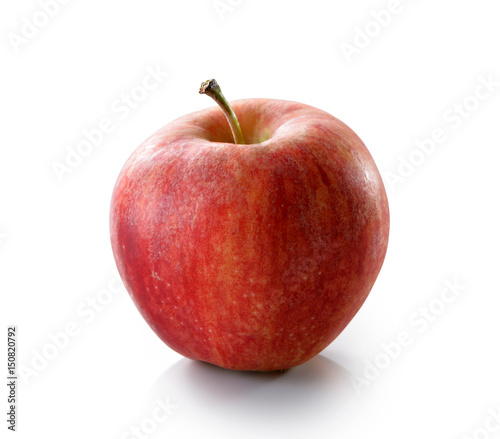 Red apple close-up isolated on white background (with clipping path) 