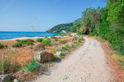 Portinho da Arrabida - beach in the Parque Natural da Arrabida , Portugal