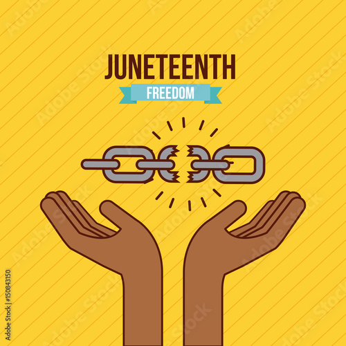 juneteenth freedom day  stop racism image vector illustration design 