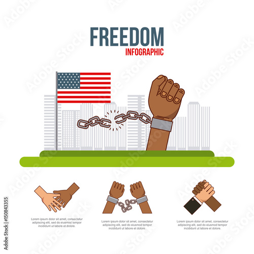 freedom stop racism image vector illustration design 