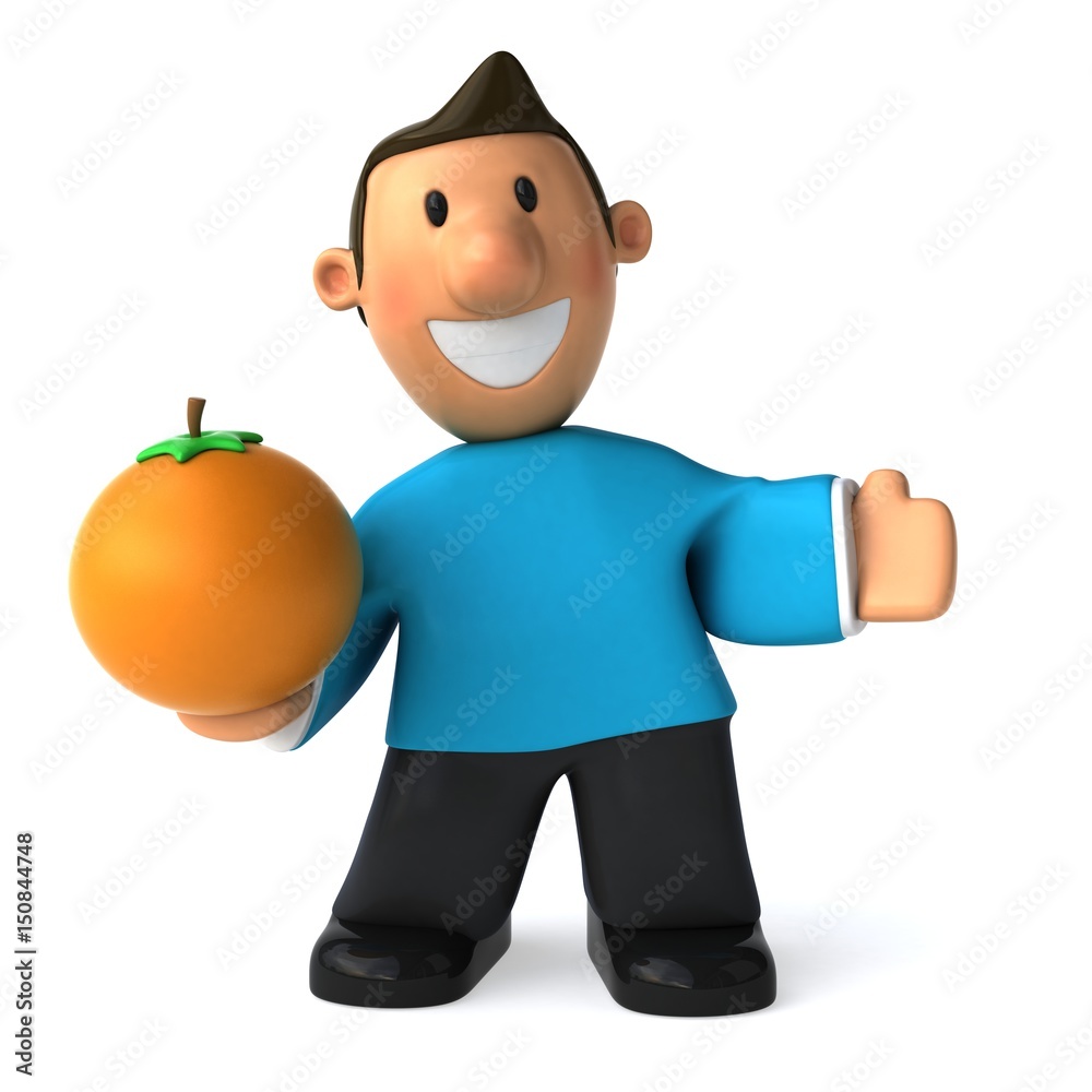 Fun casual man - 3D Illustration Fun casual man - 3D Illustration