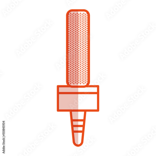 Journalism microphone isolated icon vector illustration design