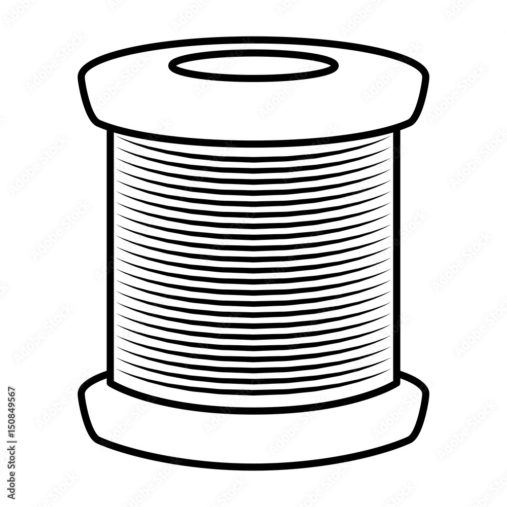 Vecteur Stock Sewing thread roll icon vector illustration design