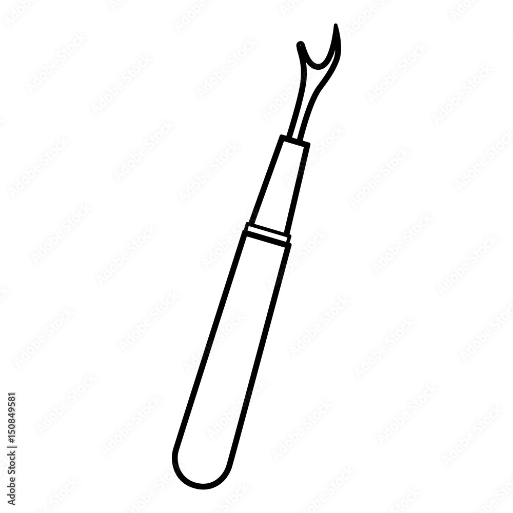Crochet Hook isolated icon vector illustration design Crochet Hook isolated icon vector illustration design