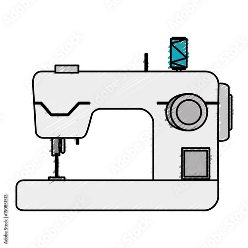 sewing machine isolated icon vector illustration design