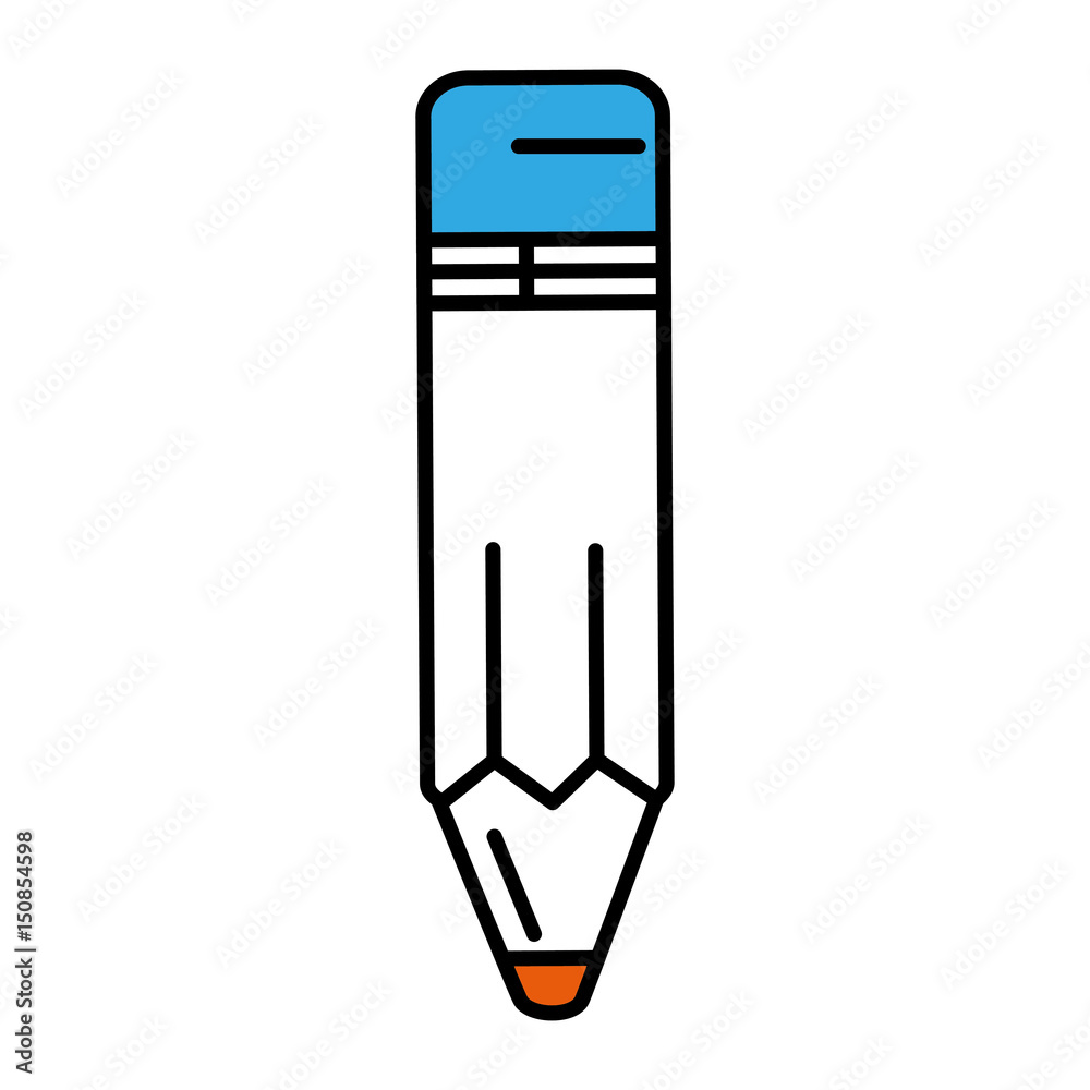 pencil school isolated icon vector illustration design pencil school isolated icon vector illustration design