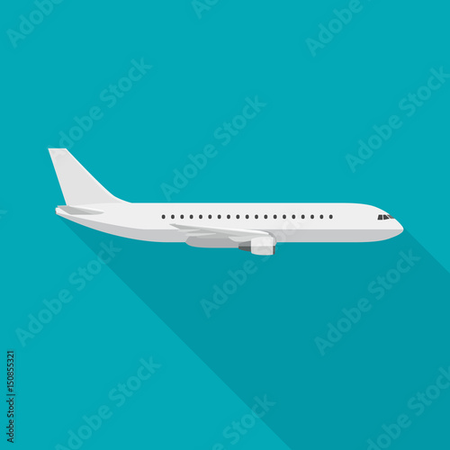 Airplane flat illustration