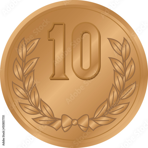 硬貨 10円 イメージイラスト Stock ベクター Adobe Stock