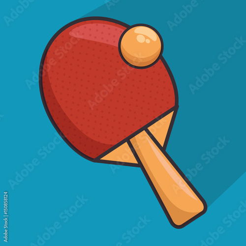 ping pong racket icon vector illustration design