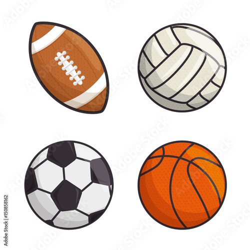 sport balls isolated icon vector illustration design