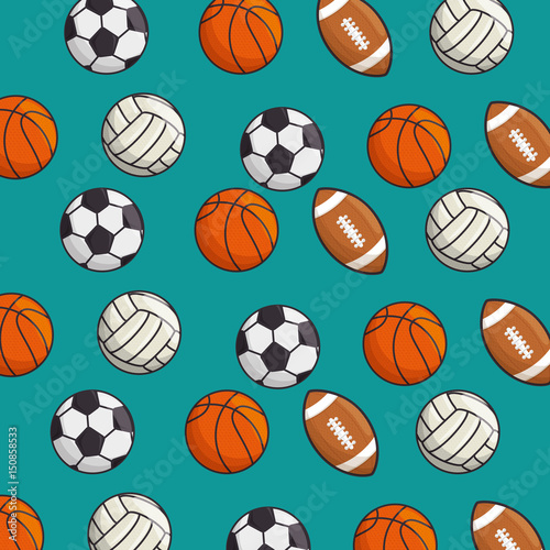 sport balls isolated icon vector illustration design
