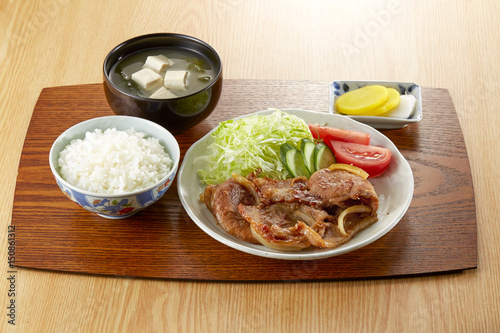 豚のしょうが焼き定食 photo