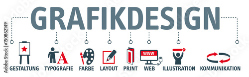 Banner Grafikdesign Konzept photo