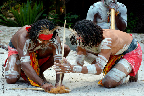 Aboriginal culture show in Queensland Australia photo