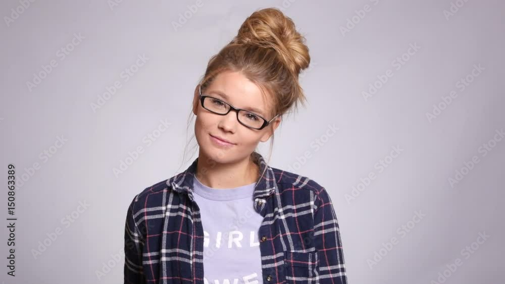 Portriat of young woman on white background Portriat of young woman on white background