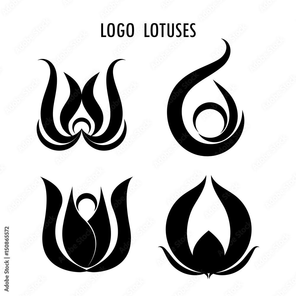 Flower Icons Set - Isolated On White Background - illustration, Graphic Design Editable For Your Design. Flower Sign Logo Flower Icons Set - Isolated On White Background - illustration, Graphic Design Editable For Your Design. Flower Sign Logo