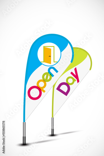 flying banner : open day (english)