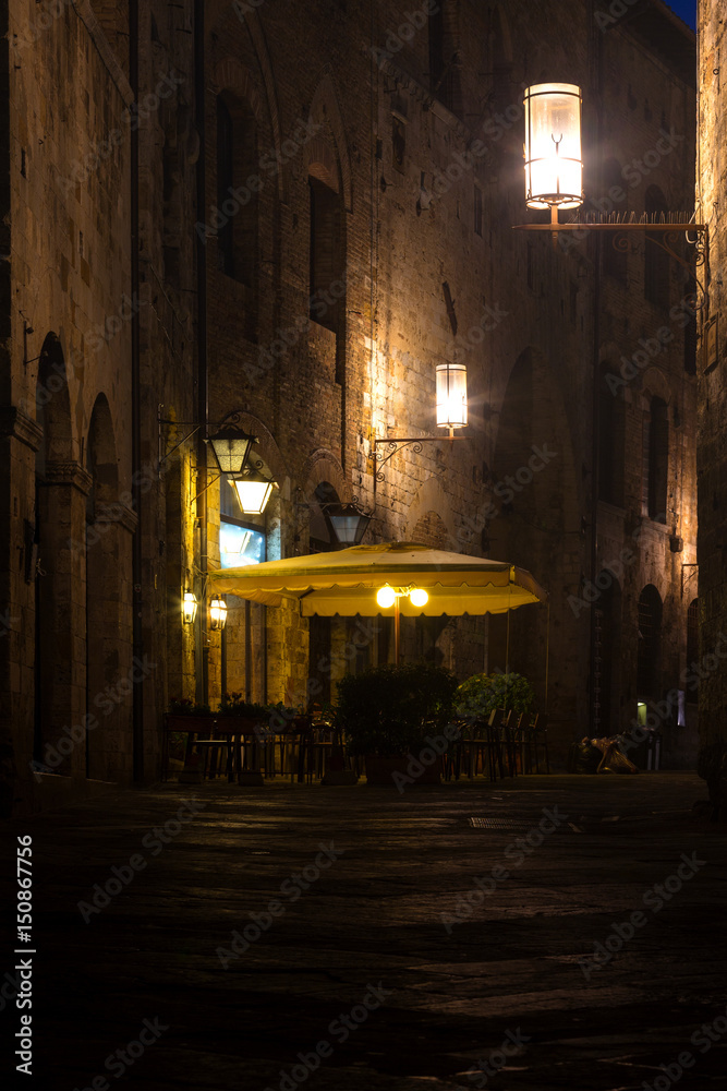 street old town San Gimignano